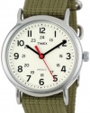 Timex Unisex T2N651 Weekender Watch with  Olive Nylon Strap