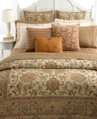 Featuring muted stripes of bronze, terra cotta and cream in pure cotton, this Northern Cape fitted sheet by Lauren Ralph Lauren layers the bed in comfort. Featuring muted stripes of bronze, terra cotta and cream in pure cotton, this Northern Cape fitted sheet by Lauren Ralph Lauren layers the bed in comfort.