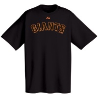 San Francisco Giants Official Wordmark Short Sleeve T-Shirt, Black San Francisco Giants Official Wordmark Short Sleeve T-Shirt, Black
