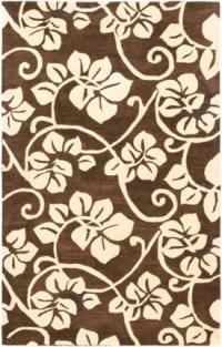 Safavieh Soho Collection SOH829A Handmade Brown and Ivory New Zealand Wool Area Rug, 5-Feet by 8-Feet Safavieh Soho Collection SOH829A Handmade Brown and Ivory New Zealand Wool Area Rug, 5-Feet by 8-Feet
