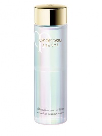 A lightweight lotion that effectively removes makeup from eyes and lips while ensuring exceptional gentleness. Dissolves waterproof and long-wearing formulations effortlessly. Indulges delicate eye area with beneficial moisturizing care. 4.2 fl. oz.The Importance of Face to Face ConsultationLearn More about Cle de Peau BeauteLocate Your Nearest Cle de Peau Beaute Counter A lightweight lotion that effectively removes makeup from eyes and lips while ensuring exceptional gentleness. Dissolves waterproof and long-wearing formulations effortlessly. Indulges delicate eye area with beneficial moisturizing care. 4.2 fl. oz.The Importance of Face to Face ConsultationLearn More about Cle de Peau BeauteLocate Your Nearest Cle de Peau Beaute Counter