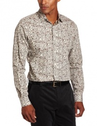 Perry Ellis Men's Longsleeve Slim Fit Floral Print Woven Perry Ellis Men's Longsleeve Slim Fit Floral Print Woven