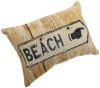 Brentwood 13 by 18-Inch Beach Sign Tapestry Reverse to Suede