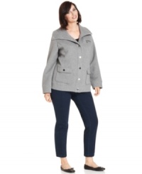 Add a chic layer to your look this season with Style&co. Sport's quilted plus size jacket-- it's a must-have for falling temps. Add a chic layer to your look this season with Style&co. Sport's quilted plus size jacket-- it's a must-have for falling temps.