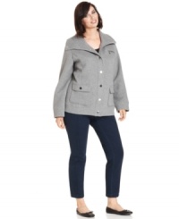 Add a chic layer to your look this season with Style&co. Sport's quilted plus size jacket-- it's a must-have for falling temps.