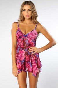 Betsey Johnson Women's Chiffon Babydoll, Wild Blue Yonder, Medium Betsey Johnson Women's Chiffon Babydoll, Wild Blue Yonder, Medium