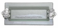 Arthur Court Grape Glass and Metal Oblong Tray, 18-Inch Arthur Court Grape Glass and Metal Oblong Tray, 18-Inch