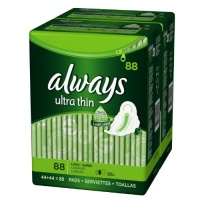 Always Ultra Thin Unscented Pads with Wings, Long/Super, 44 Count (Pack of 2) Always Ultra Thin Unscented Pads with Wings, Long/Super, 44 Count (Pack of 2)