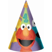 Amscan 207747 Sesame Street 1st - Cone Hats Amscan 207747 Sesame Street 1st - Cone Hats