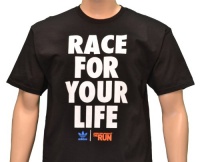 Adidas Men's Originals Race For Your Life Shirt - Black Adidas Men's Originals Race For Your Life Shirt - Black