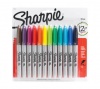 Sanford Sharpie SAN30075 Permanent Markers, Fine Point, Assorted, 12/Set