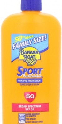 Banana Boat Sport SPF 50 Family Size Sunscreen Lotion, 12-Fluid Ounce Banana Boat Sport SPF 50 Family Size Sunscreen Lotion, 12-Fluid Ounce