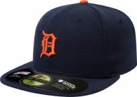 MLB Detroit Tigers Authentic On Field Road 59FIFTY Cap, Navy/Orange MLB Detroit Tigers Authentic On Field Road 59FIFTY Cap, Navy/Orange
