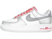Nike Air Force 1 (GS) Youth Basketball Shoes (White/Mtlc Cl Gry-Mtllc Slvr-S) 4Y Nike Air Force 1 (GS) Youth Basketball Shoes (White/Mtlc Cl Gry-Mtllc Slvr-S) 4Y