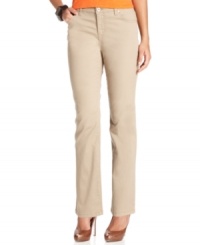 Bandolino's classic straight-leg jeans get modernized in a new colored wash. Wear them with anything from a bright tee to a graphic printed blouse! Bandolino's classic straight-leg jeans get modernized in a new colored wash. Wear them with anything from a bright tee to a graphic printed blouse!