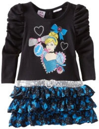Disney Girls 2-6X Toddler Cinderella Dress, Black, 4T Disney Girls 2-6X Toddler Cinderella Dress, Black, 4T