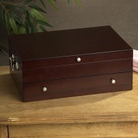 Wallace Dark Walnut Single Drawer Chest, 15-Inch Wallace Dark Walnut Single Drawer Chest, 15-Inch