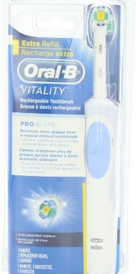 Oral-B Vitality Prowhite Rechargeable Electric Toothbrush 1 Count Oral-B Vitality Prowhite Rechargeable Electric Toothbrush 1 Count