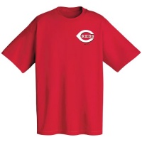 Cincinnati Reds Official Wordmark Short Sleeve T-Shirt, Red Cincinnati Reds Official Wordmark Short Sleeve T-Shirt, Red