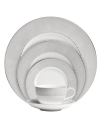 Host an enchanted evening with twinkling Stardust dinnerware. Designer Monique Lhuillier's place settings style timeless bone china with swaths of cool pewter and glittering platinum dots for a look that's fun but graceful, too. Host an enchanted evening with twinkling Stardust dinnerware. Designer Monique Lhuillier's place settings style timeless bone china with swaths of cool pewter and glittering platinum dots for a look that's fun but graceful, too.