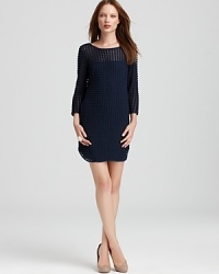 Add texture to your wardrobe with this oh-so-wearable Sachin + Babi crochet dress with contrast silk back. Add texture to your wardrobe with this oh-so-wearable Sachin + Babi crochet dress with contrast silk back.