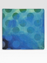 Enliven your dress ensemble with this bold, polka-dot print handkerchief of rich Italian cotton.13 x 13CottonDry cleanMade in Italy Enliven your dress ensemble with this bold, polka-dot print handkerchief of rich Italian cotton.13 x 13CottonDry cleanMade in Italy