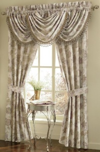 Croscill Home Fashions Garden Mist Waterfall Valance, Lavender, 48-Inch by 33-Inch Croscill Home Fashions Garden Mist Waterfall Valance, Lavender, 48-Inch by 33-Inch