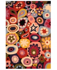 Funkify her room with this groovy graphic rug from Momeni's Lil Mo Hipster collection! Flower power gets a modern update with starry details and hip girly colors like hot pink and baby blue. Hand-tufted mod-acrylic is soft, strong and flame-retardent. Funkify her room with this groovy graphic rug from Momeni's Lil Mo Hipster collection! Flower power gets a modern update with starry details and hip girly colors like hot pink and baby blue. Hand-tufted mod-acrylic is soft, strong and flame-retardent.