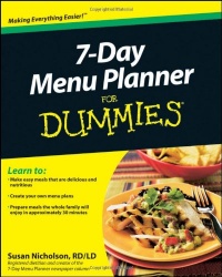 7-Day Menu Planner For Dummies 7-Day Menu Planner For Dummies