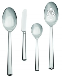 Absolutely timeless, the Lismore Bead hostess set bears delicate beaded accents to complement Waterford crystal and fine china. Premium stainless steel with a mirror-like finish radiates grace and sophistication. Absolutely timeless, the Lismore Bead hostess set bears delicate beaded accents to complement Waterford crystal and fine china. Premium stainless steel with a mirror-like finish radiates grace and sophistication.
