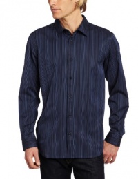 Calvin Klein Sportswear Men's Long Sleeve Yarn Dye Varigated Stripe Woven Calvin Klein Sportswear Men's Long Sleeve Yarn Dye Varigated Stripe Woven
