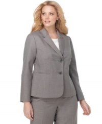 Kasper's plus size suit jacket is a versatile addition to your closet. Pair with pants and skirts for limitless mix and match potential. Kasper's plus size suit jacket is a versatile addition to your closet. Pair with pants and skirts for limitless mix and match potential.