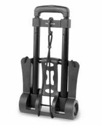 Curbside service! You're on a roll with this lightweight & sturdy luggage cart, which makes it easy to transport your bags, boxes and other travel essentials. Opening and closing in seconds, this cart features oversized wheels that handle heavy loads with ease. Curbside service! You're on a roll with this lightweight & sturdy luggage cart, which makes it easy to transport your bags, boxes and other travel essentials. Opening and closing in seconds, this cart features oversized wheels that handle heavy loads with ease.