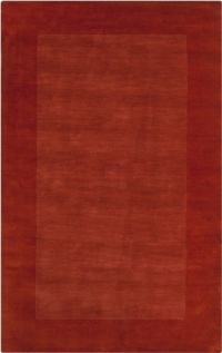 7'6 x 9'6 Rectangular Surya Area Rug M300-7696 Terra Cotta/Rust Red Color Handmade in India Mystique Collection 7'6 x 9'6 Rectangular Surya Area Rug M300-7696 Terra Cotta/Rust Red Color Handmade in India Mystique Collection