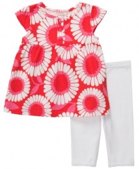 Carter's Infant Knit Capri Set - Pink-18 Months Carter's Infant Knit Capri Set - Pink-18 Months