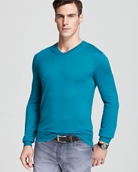 A bold, masculine sweater asserts your presence at the gallery on opening night, but it's not just for special events. Call on this richly colored, always reliable design from HUGO whenever you want. A bold, masculine sweater asserts your presence at the gallery on opening night, but it's not just for special events. Call on this richly colored, always reliable design from HUGO whenever you want.