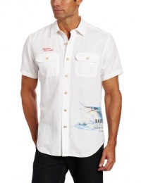 Nautica Men's Short Sleeve Solid Linen Shirt Nautica Men's Short Sleeve Solid Linen Shirt