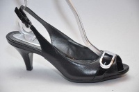 Alfani Women's Torrie Peep-Toe Slingback Pumps in Black Alfani Women's Torrie Peep-Toe Slingback Pumps in Black