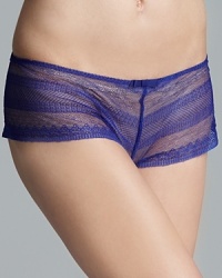 Modern yet feminine, you'll feel like nothing less than a Lady (with a capital L) in this lace and stretch tulle hipster from Princess Tam Tam. Modern yet feminine, you'll feel like nothing less than a Lady (with a capital L) in this lace and stretch tulle hipster from Princess Tam Tam.