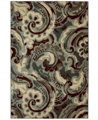 Impeccable design is brought to your floor in a contemporary detailed paisley motif with the Cambridge Capital area rug. Completely crafted in the USA, it is woven of soft, durable olefin in a lush pile that withstands heavy traffic anywhere in the home. Impeccable design is brought to your floor in a contemporary detailed paisley motif with the Cambridge Capital area rug. Completely crafted in the USA, it is woven of soft, durable olefin in a lush pile that withstands heavy traffic anywhere in the home.