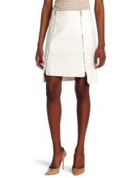Robert Rodriguez Women's Dual Side Zip Skirt, White, 2 Robert Rodriguez Women's Dual Side Zip Skirt, White, 2