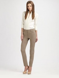 This slim-fitting, jean-inspired style features zipper cargo pockets and is rendered in a stretch jersey knit.Self waistband with belt loopsZip fly with concealed snap closureFive-pocket styleSide patch zipper pockets Back signature punto dot patchInseam, about 3270% viscose/25% polyamide/5% elastaneDry cleanImported of Italian fabricModel shown is 5'9½ (176cm) wearing US size 4. This slim-fitting, jean-inspired style features zipper cargo pockets and is rendered in a stretch jersey knit.Self waistband with belt loopsZip fly with concealed snap closureFive-pocket styleSide patch zipper pockets Back signature punto dot patchInseam, about 3270% viscose/25% polyamide/5% elastaneDry cleanImported of Italian fabricModel shown is 5'9½ (176cm) wearing US size 4.