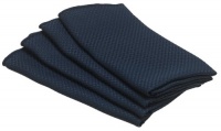 Bardwil Cobblestone 17-inch By 17-inch Set of 4 Napkins, Navy Bardwil Cobblestone 17-inch By 17-inch Set of 4 Napkins, Navy
