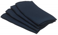 Bardwil Cobblestone 17-inch By 17-inch Set of 4 Napkins, Navy