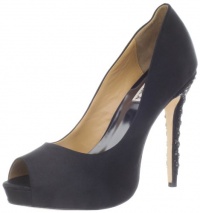 Badgley Mischka Women's Vixen Peep-Toe Pump,Black Satin,7.5 M US Badgley Mischka Women's Vixen Peep-Toe Pump,Black Satin,7.5 M US