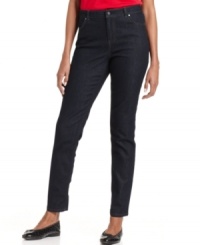 A skinny fit plus a clean, dark wash equals the easiest jeans. Get the look with this pair from Charter Club! A skinny fit plus a clean, dark wash equals the easiest jeans. Get the look with this pair from Charter Club!