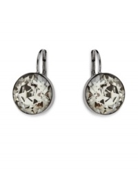 Good things come in small packages! They may be petite, but Swarovski's Bella round crystal earrings make a big impact whenever you wear them. Crafted in ruthenium tone mixed metal. Approximate diameter: 1 inch. Good things come in small packages! They may be petite, but Swarovski's Bella round crystal earrings make a big impact whenever you wear them. Crafted in ruthenium tone mixed metal. Approximate diameter: 1 inch.