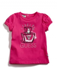 GUESS GUESS Perfume Logo Tee, DEEP PINK (18M)