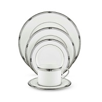 Crafted of Lenox fine bone china accented with 24 karat gold and precious platinum.