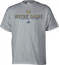 Notre Dame Fighting Irish Grey adidas Impervious T-Shirt Notre Dame Fighting Irish Grey adidas Impervious T-Shirt